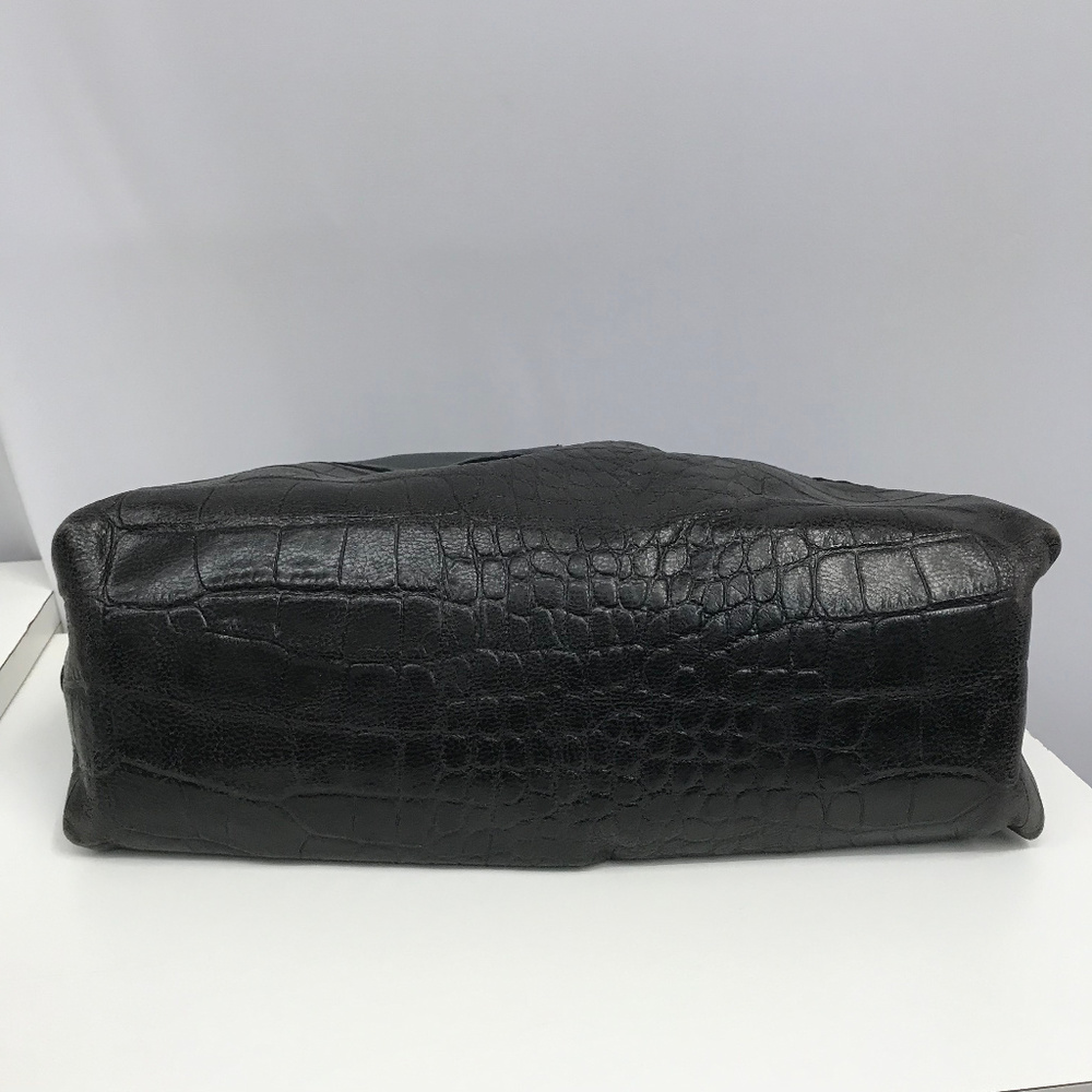 ❤️SOLD❤️ Henry Beguelin Charcoal Leather Hobo Bag - Picture 5 of 8